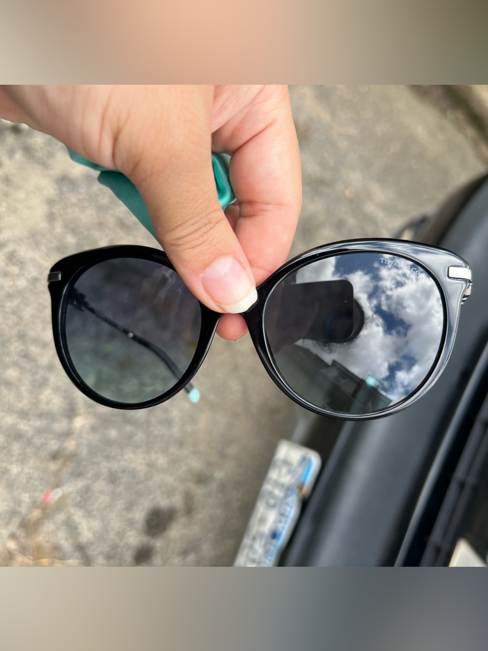 Tiffany & Co. TF4189B 8001/9S Cat Eye Black Womens Sunglasses